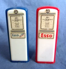 Esso Gas Pump Salt & Pepper Shakers, BUD`S Esso Service Frederick Md