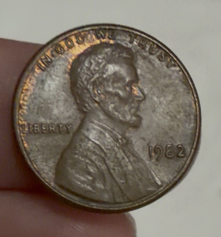 1982-P Lincoln Cent Small Date Copper 3.18g Ungraded Transitional Error