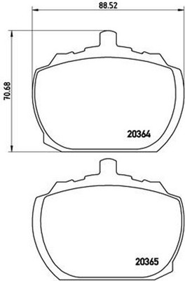 BREMBO Bremsbelagsatz Scheibenbremse PRIME P 24 004 für FORD 72E TRIUMPH ROVER 1