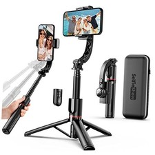 Smartphone Gimbal Stabilizer with Remote, Aluminum Extendable Selfie Stick