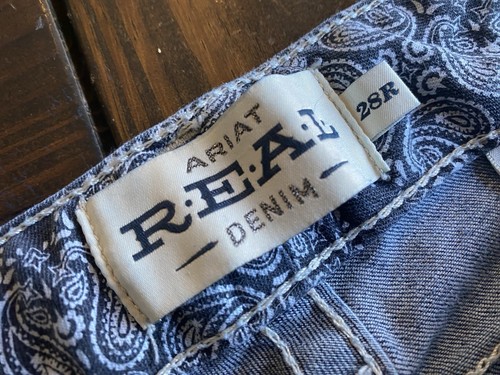 Ariat Real Denim Blue Jeans Mid Rise Straight 28R - Bild 6 von 10