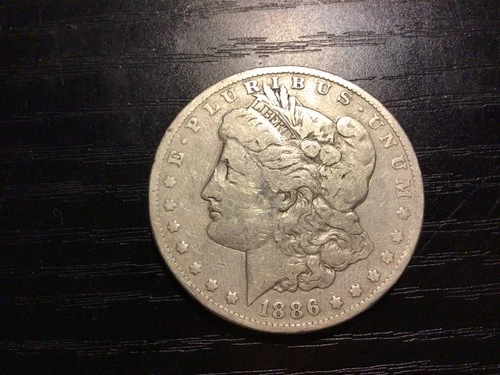 1886-O Morgan Silver Dollar, VG/F. C2