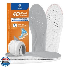 StepTastic Insoles for Men and Women, 4D Cloud Shoe Inserts for P