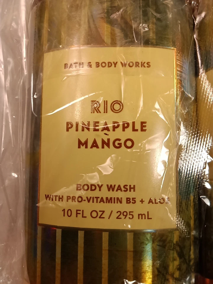 Bath & Body Works Rio Pineapple Mango Bundle 10 Oz Body Wash, 8 Oz Body Mist - Image 4 of 4