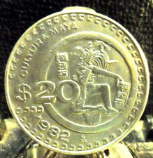 CIRCULATED 1982 20 PESOS MEXICAN COIN(81619)#1