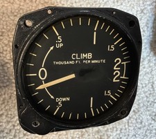 Karnish Instruments AC-135 Rate of Climb Indicator Vertical Speed VSI Gauge Karnish Instruments AC-135 Rate of Climb Indicator Vertical Speed VSI Gauge