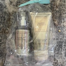 Bath  Body Works Snowflakes  Cashmere Body Cream  Fragrance Mist Travel Set N