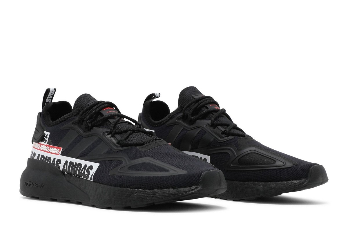 adidas ZX 2K Boost 'Bold Logo Graphic - Black' FX7038 New Size | eBay