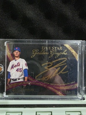 2014 Topps Five Star Golden Graphs Zack Wheeler #FSGG-ZW Autograph 23/25 NY Mets