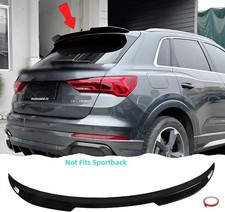 For AUDI Q3 F3B 2019-2024 SUV Glossy Black RS Style Rear Boot Roof Spoiler Wing