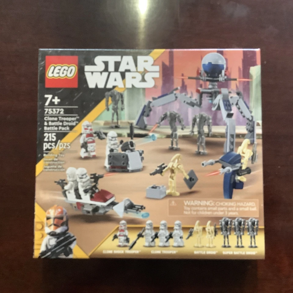 conjuntos lego star wars novos Obi-Wan Star fighter 75333 e Battle Pack 75372 - Imagem 2 de 3