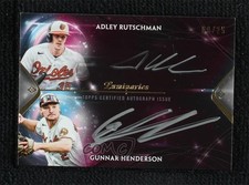 2024 Topps Luminaries 9/25 Adley Rutschman Gunnar Henderson #SLDA-RH Auto 0vf5