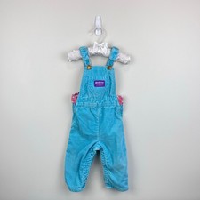 Vintage OshKosh Blue Corduroy Snowman Overalls 24 Months USA