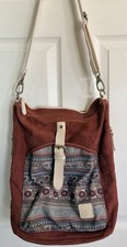 Canvas Artisan Boho Floral Backpack, Moveable Adjustable Strap, Pockets Galore