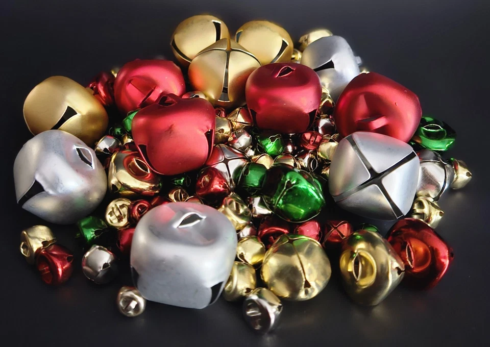 复古 Jingle Bell 批量 多种颜色和尺寸 (144) 总计 — 第 4/4 张图片