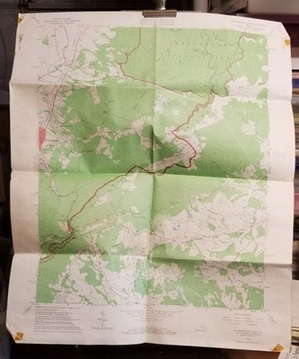 1964/1968 Orig USGS Topo Map Waynesboro East VIRGINIA Quad Scouts BSA Hiking .b