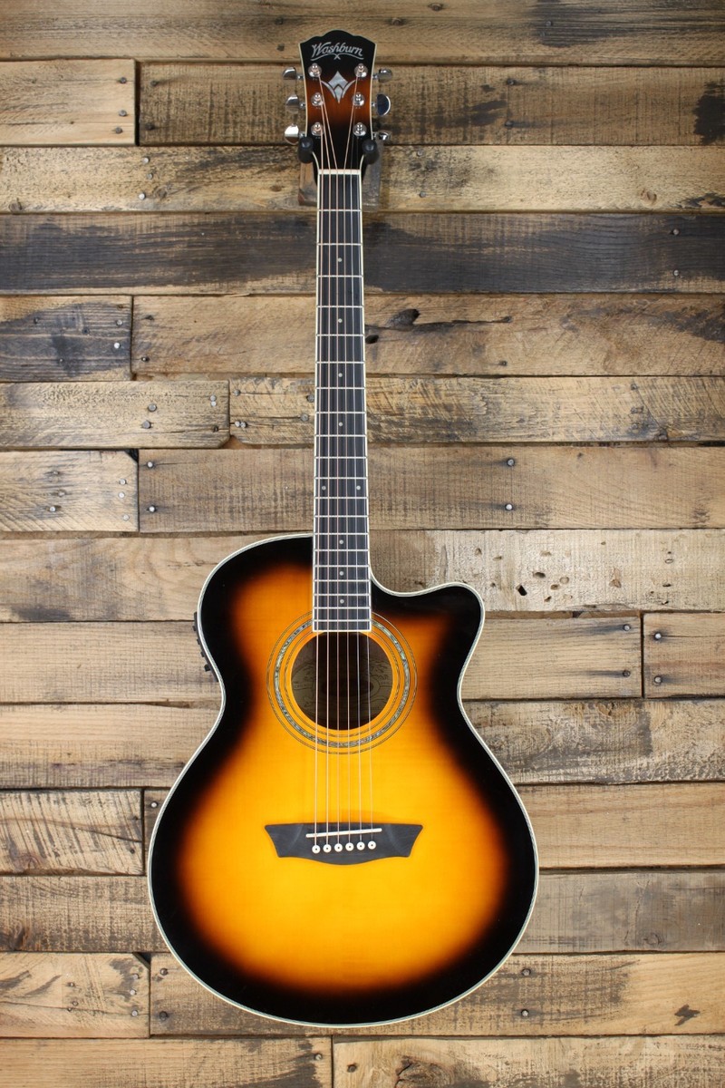 Washburn EA15 Festival Mini-Jumbo Acoustic-Electric Guitar