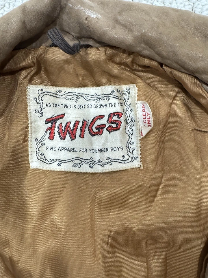 Chaqueta de gamuza vintage para niños Foto 2 de 4