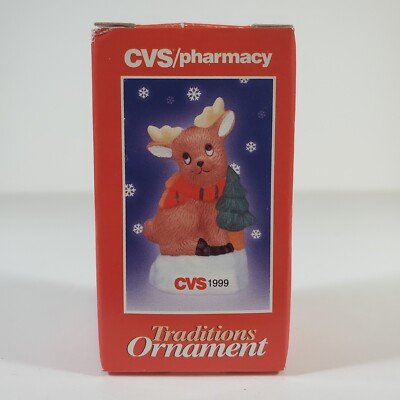 CVS Pharmacy 1999 Reindeer Limited Edition Traditions Christmas Holiday Ornament