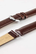 Hirsch BOSTON Buffalo Watch Strap in BROWN