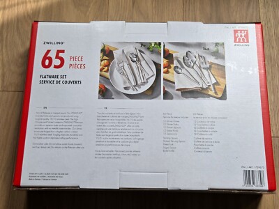 Zwilling 65 Piece Opus 18/10 Stainless Steel Forged Flatware Set