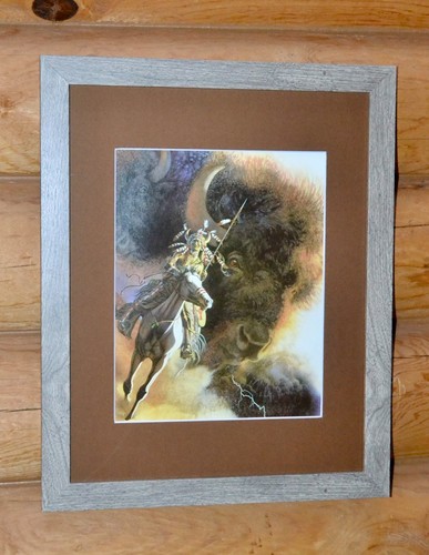 Bev Doolittle Framed Art Prints "11X14” "Runs with Thunder" Buffalo Native Brave - Picture 7 of 10