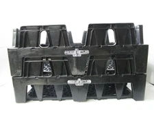 Two The American Bottling Company Bottle Crate Crates Black Plastic HUS Rehrig