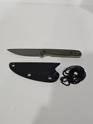 Ferrum Forge Knife Lackey 2.88'' OD Green 9Cr18Mov Blade Knife G10 Handle