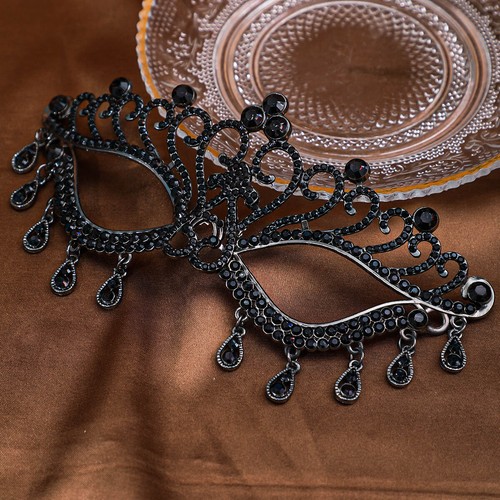 Bridal Masquerade Prom Mask Party Tassel Face Mask Banquet Dress Accessories - Picture 11 of 20