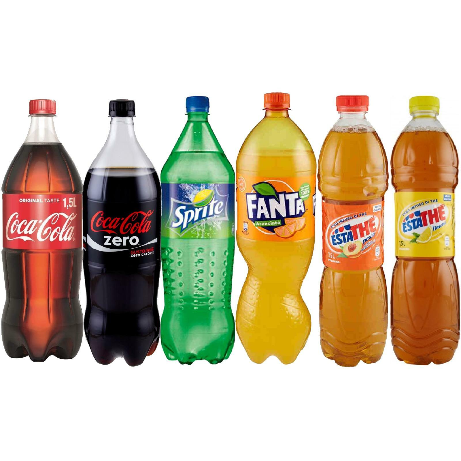 KIT BIBITE COCA COLA ORIGINAL FANTA SPRITE ESTATHE PESCA E LIMONE COCA COLA ZERO