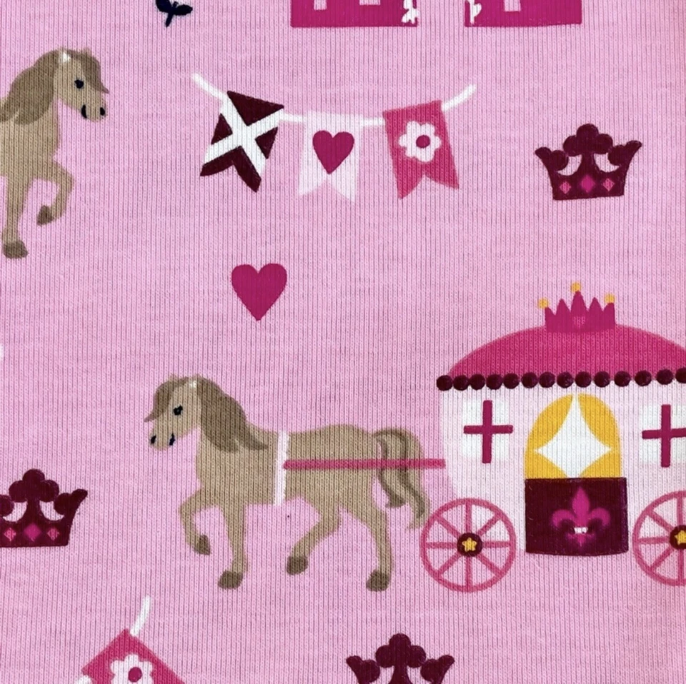 Gymboree Girls Royal Castle Pattern Pink Pajama Set NWT Size 10 - Image 4 of 4