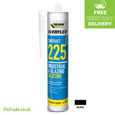 Glazing Silicone 295ml Black