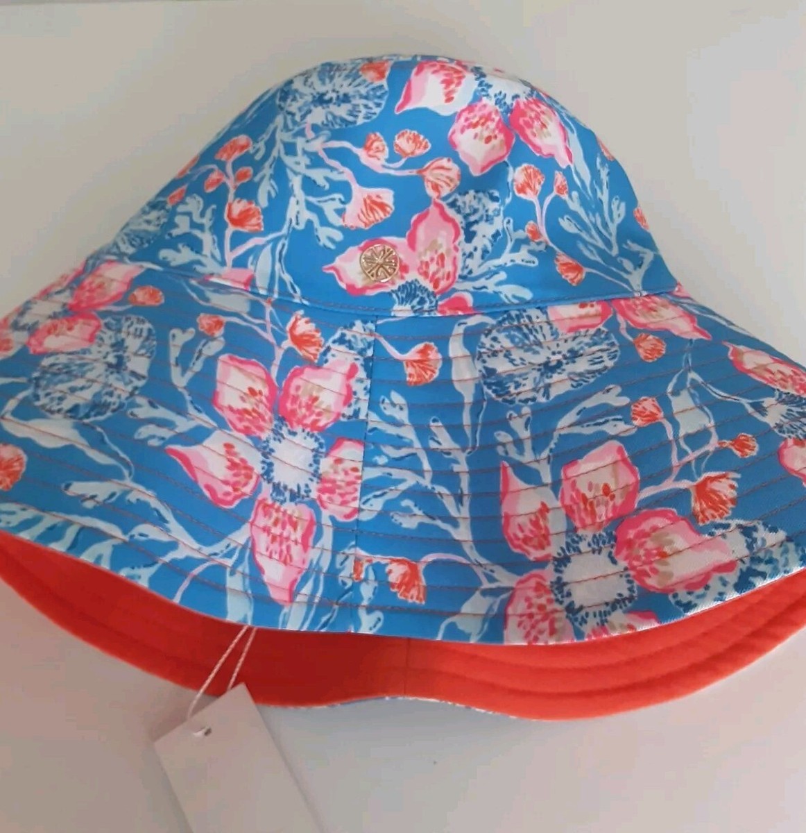 Lilly Pulitzer Sun Hat size One Size Shade Seeker Hat | Resort White | Lilly Pulitzer main image 3