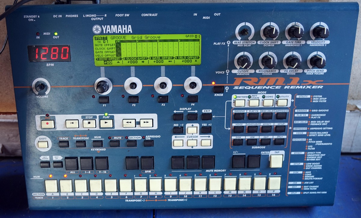 Yamaha RM1x シーケンサー Yamaha Rm1x Sequencer Remixer Rhythm Drum Machine Grove Box