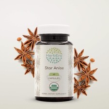 HerbEra Star Anise 60/120 Capsules, 500 mg, O...