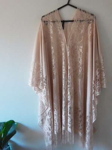 Crossroads Lace Shawl Thin One Size Crochet Lace Pattern Elegant Shawl Lacey