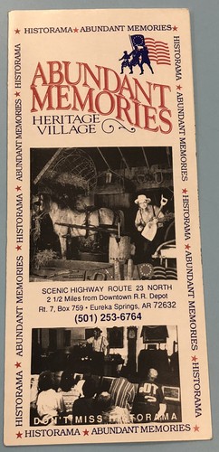 Heritage Village Abundant Memories Vintage Brochure BR9