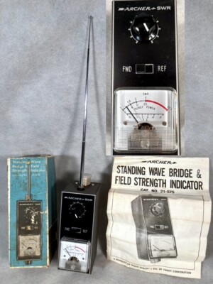 Vintage ARCHER Standing Wave Bridge SWR Field Strength Indicator SIGNAL METER 21