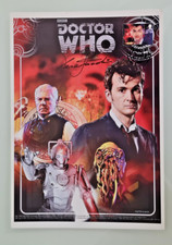 DR/DOCTOR WHO - 10TH DOCTOR MONTAGE - SIR DEREK JACOBI AUTOGRAPHED PRINT
