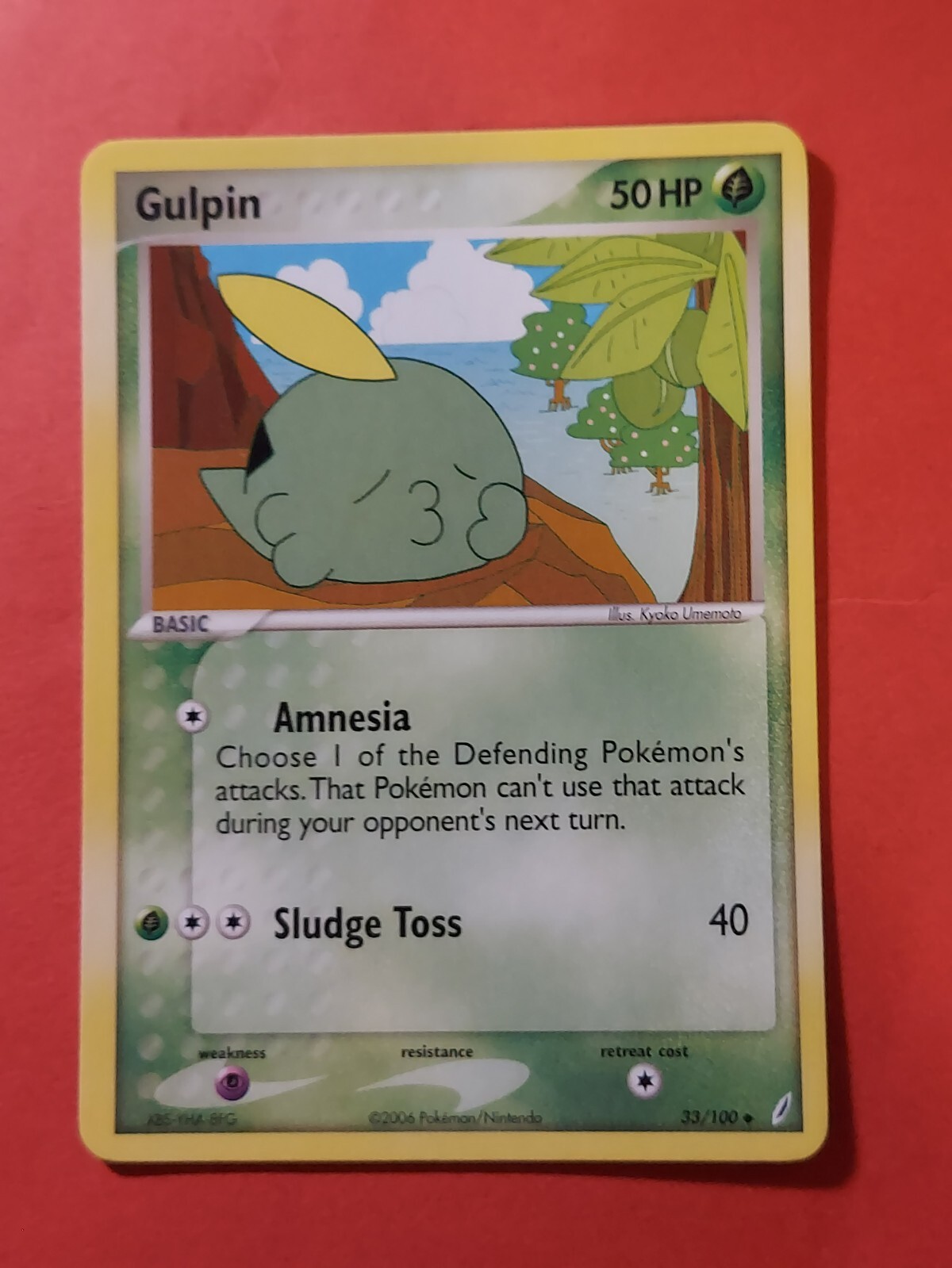 2006 Pokemon EX Crystal Guardians #33 Gulpin, UC, NF/H, cd1
