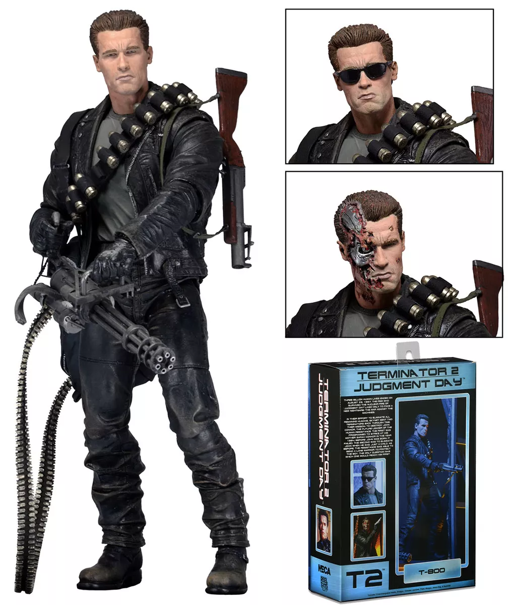 Terminator 2 Judgment Day T-800 PVC Action Figures Statue Display Figurines  Toy