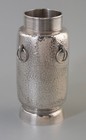 Rare Gorham Hammered Sterling Japanesque Handled Vase~Aesthetic 1876~Antique