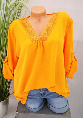 Italy Oversize Boho Hippie Hängerchen Damen Bluse Lila-Flieder 38 40,42 NEU - Bild 9 von 10