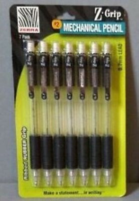 Zebra Z-Grip Mechanical Pencils 0.7mm Lead 7 Pack  ( 52471 )