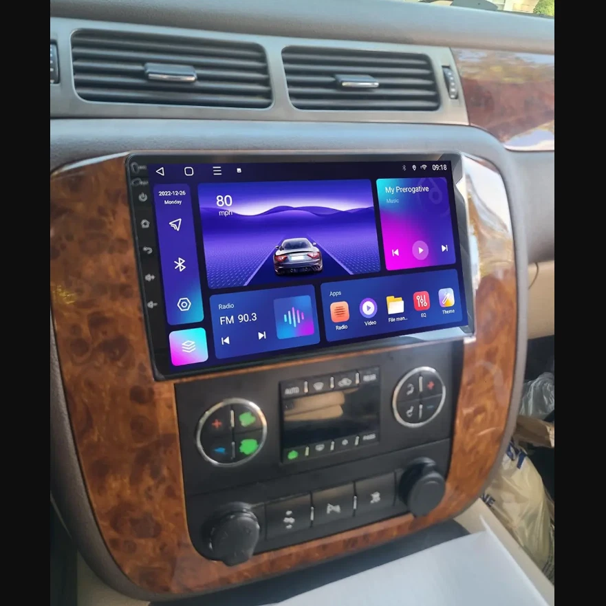 HeadUnit CarPlay Radio Stereo GPS For 2007-2013 GMC Yukon Chevy Tahoe Suburban - Image 3 of 4