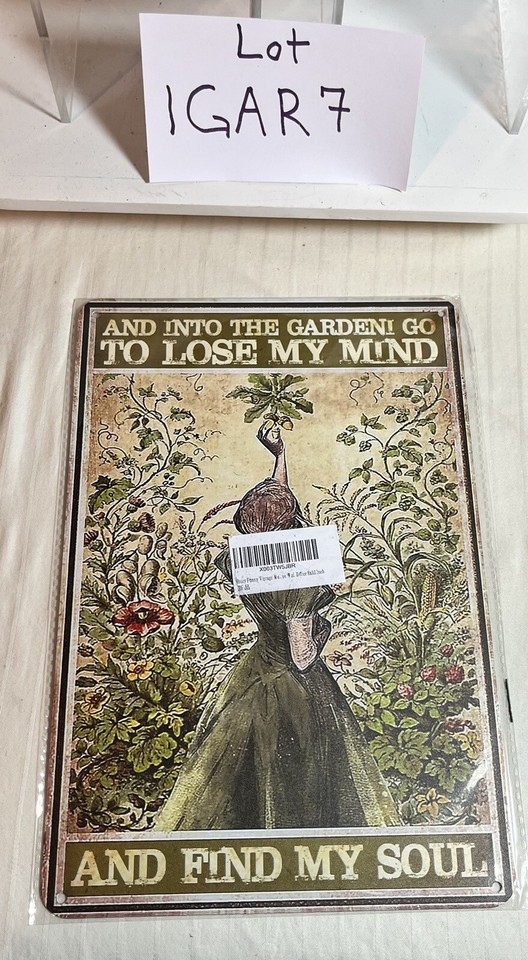 Into The Garden I Go To Lose My Mind And Find My Soul Poster, Gift Gardening eBay