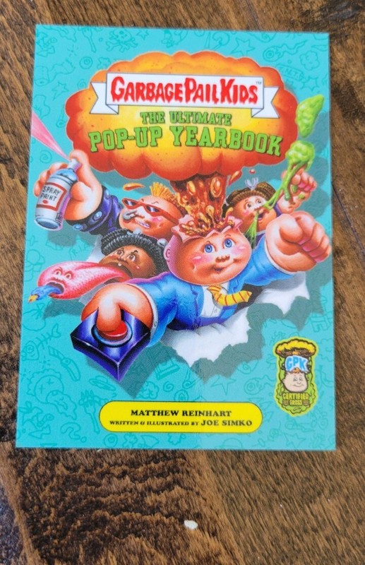2023 SDCC EXCLUSIVE TOPPS GARBAGE PAIL KIDS POP UP YEARBOOK PROMO CARD 