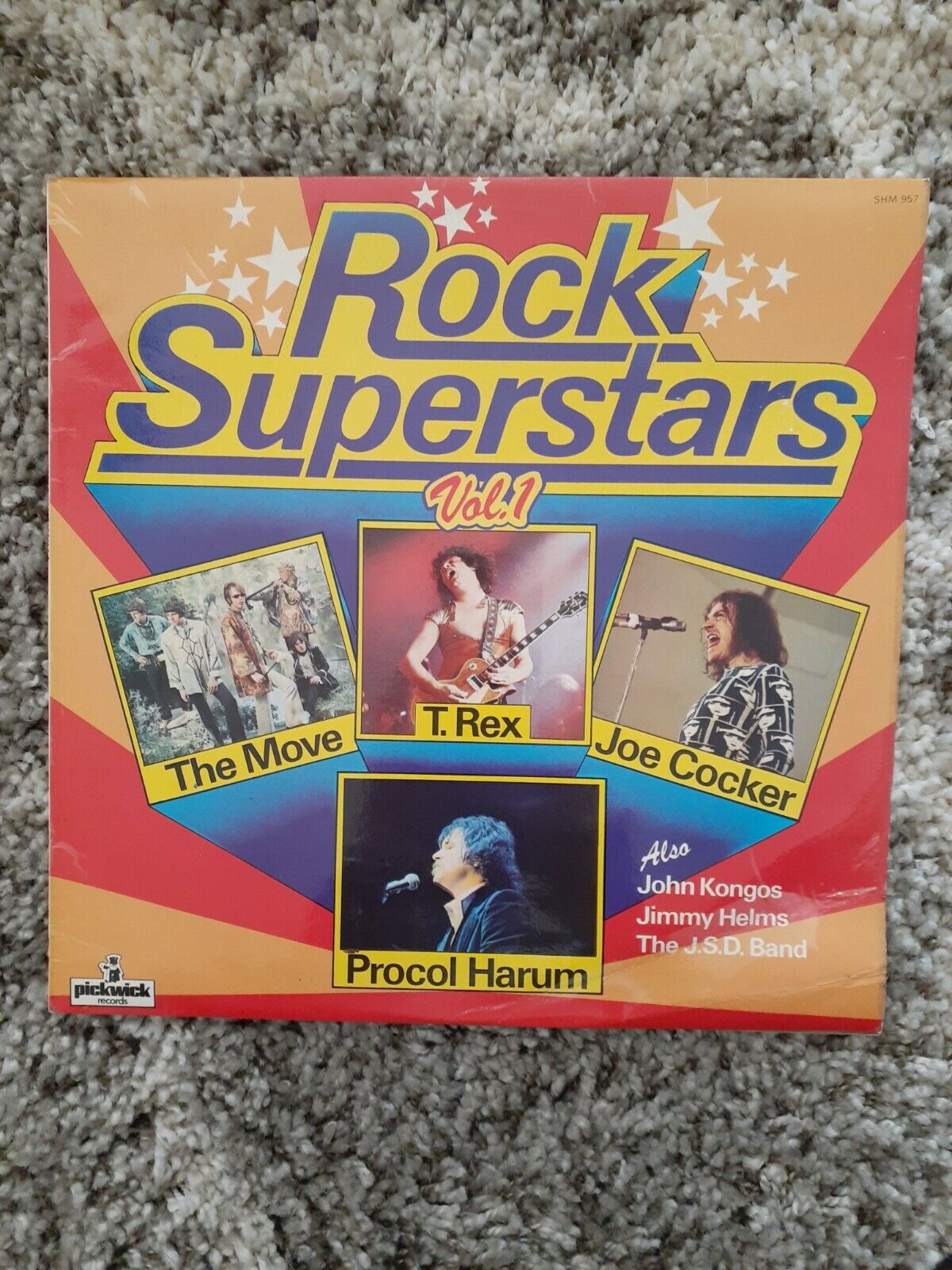 ROCK SUPERSTARS VOL. 1 /THE MOVE,T.REX,JOE COCKER +PROCOL HARUM *IMPORT VINYL LP