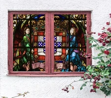 3D Pattern A511 Window Film Print Sticker Cling Stained Glass UV Sinsin