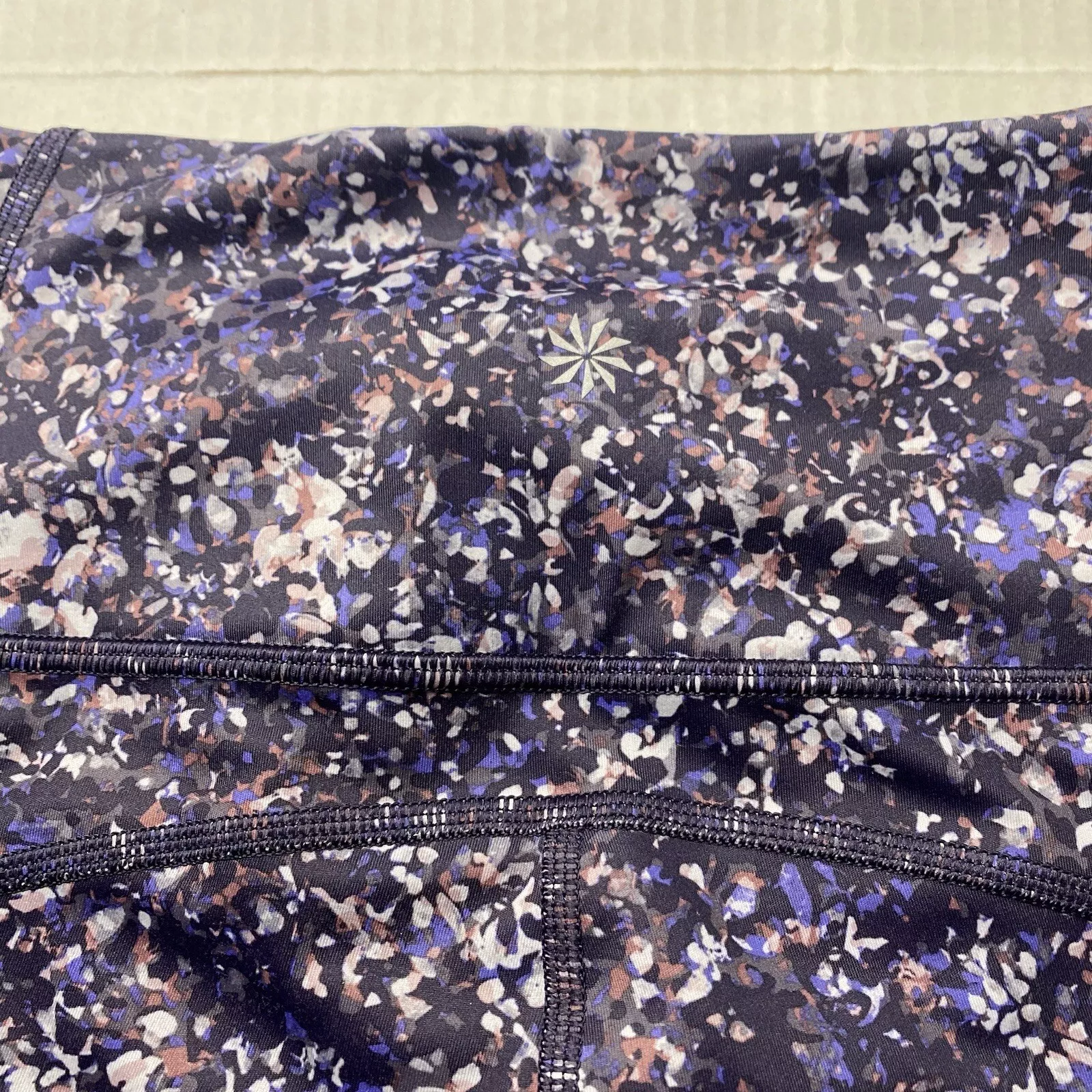 athleta rainier printed mesh leggings